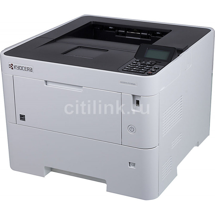 Принтер лазерный Kyocera P3145dn + картридж,  черно-белый, цвет белый